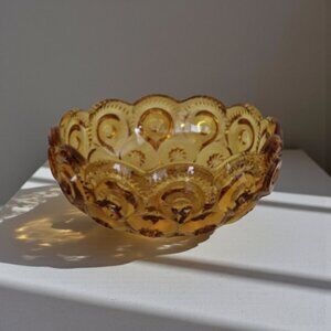Vintage L.E. Smith "Moon and Stars" Glass Bowl